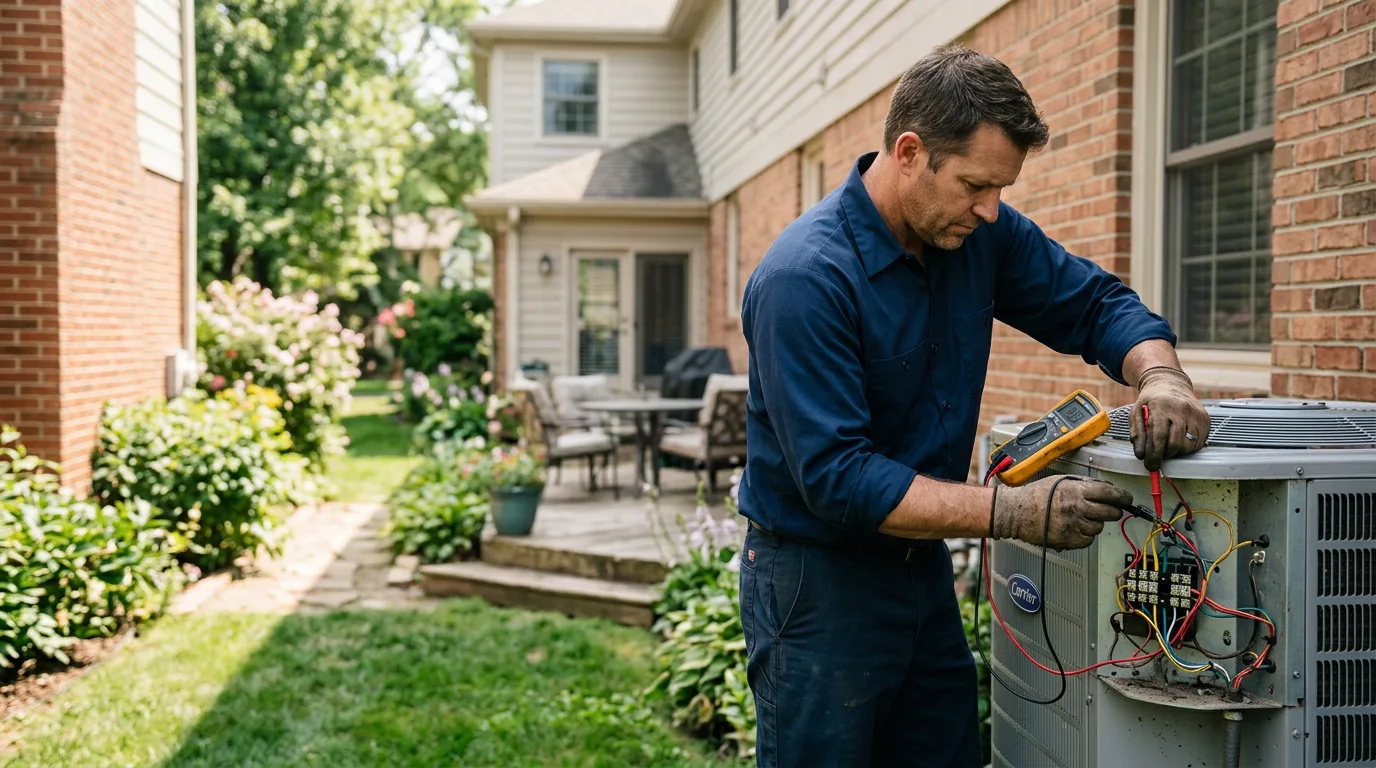 HVAC technician working near Kaleva, MI